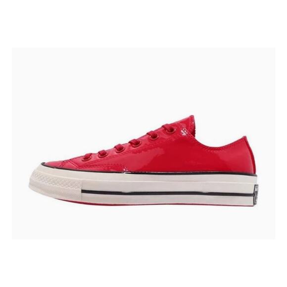 Converse Chuck 70 Ox Unisex Patent Trainers‎ Shoes 162442C Red Size M5.5/W7.5 - Picture 1 of 11